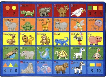 Joy Carpets Kid Essentials Animal Phonics Multi